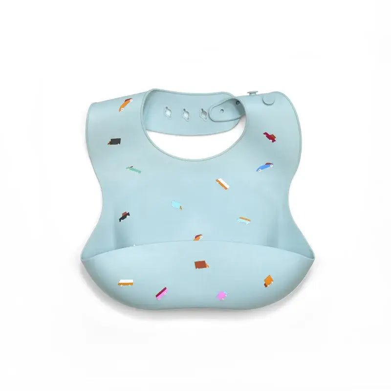 Waterproof Silicone Baby Bib - Adjustable &amp; Easy to Clean - Paws For Baby