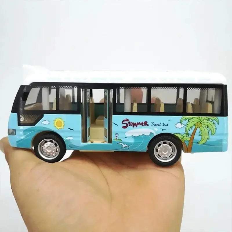 &quot;Die - Cast City Bus Toy - Pull Back, Lights &amp; Sound&quot; - Paws For Baby