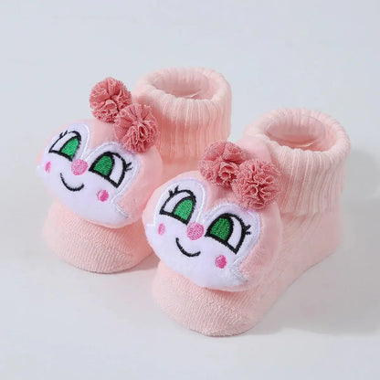 &quot;Newborn Knitted Cartoon Socks - Soft Prewalker Socks&quot; - Paws For Baby