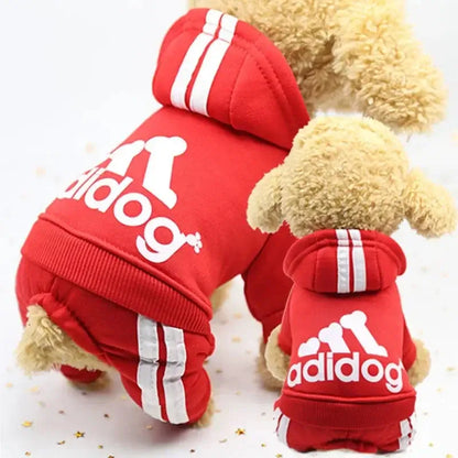 Adidog Dog Hoodies Tracksuit for Small Dogs