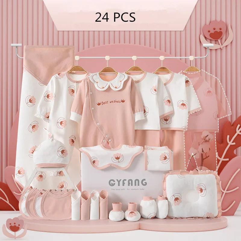 100% Cotton Clothing Set – 24/26 Pieces for Baby