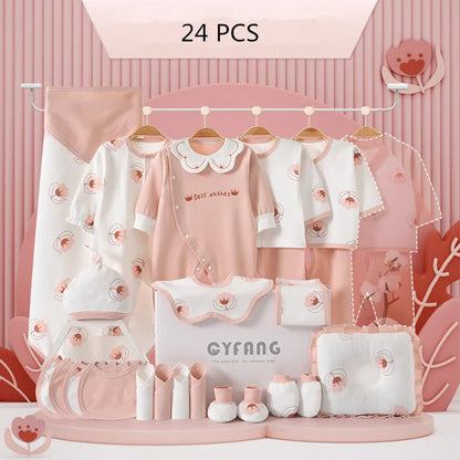 100% Cotton Clothing Set – 24/26 Pieces for Baby