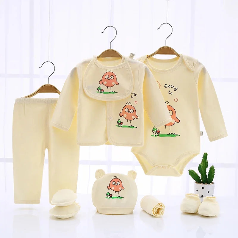 10-piece cotton clothing set for babies from 0 to 3 months