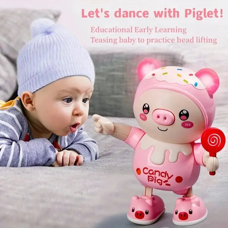 &quot;Upgraded Dancing Pig Toy - Electric Music &amp; Lights&quot; - Paws For Baby