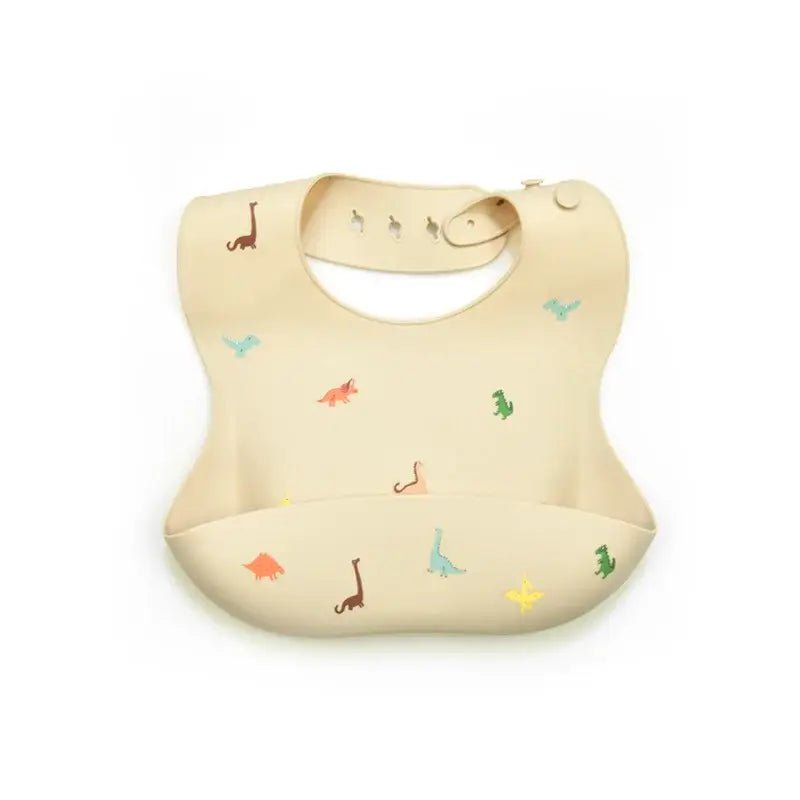 Waterproof Silicone Baby Bib - Adjustable &amp; Easy to Clean - Paws For Baby