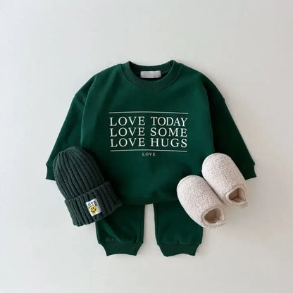 Bear Pullover &amp; Pants Set - 2pc Cotton Kids Outfit