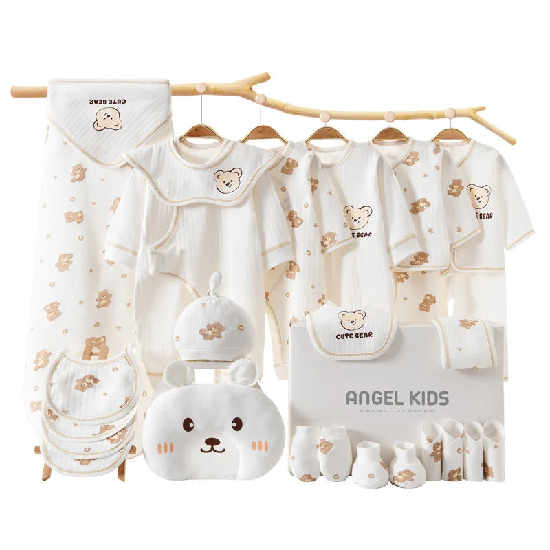 100% Cotton Baby Clothing Set – 21/24/26 Pieces