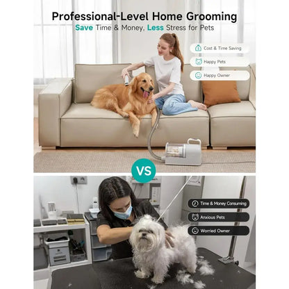 Low Noise Pet Grooming Vacuum Cleaner Kit