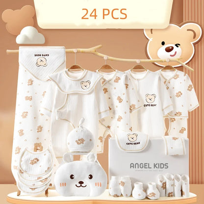 100% Cotton Baby Clothing Set – 21/24/26 Pieces