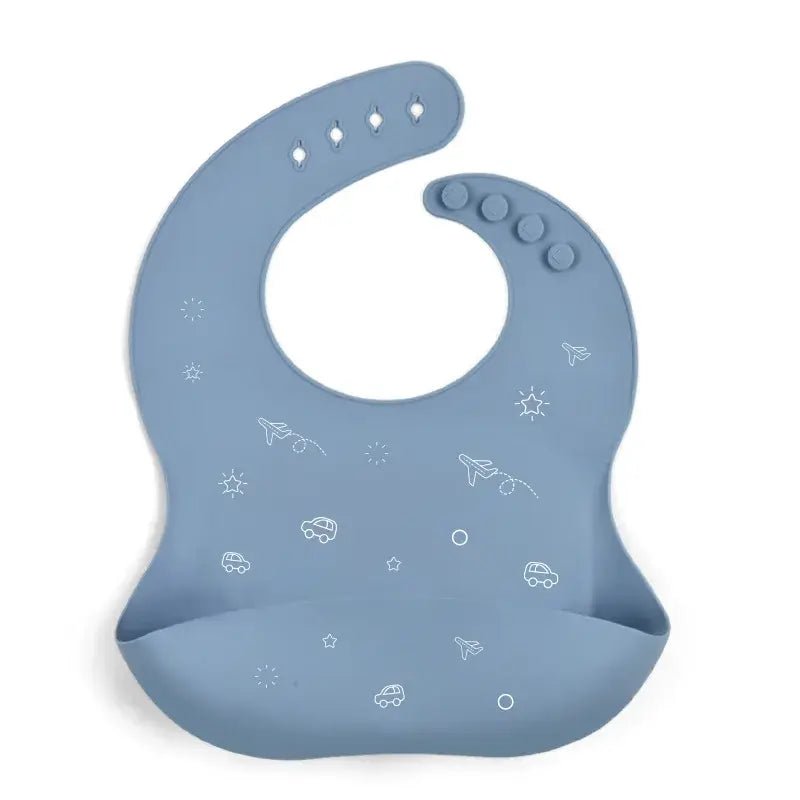 Waterproof Silicone Baby Bib - Adjustable &amp; Easy to Clean - Paws For Baby