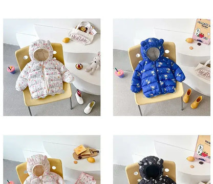 Warm Cartoon Hooded Jacket for Kids ❄️🧥