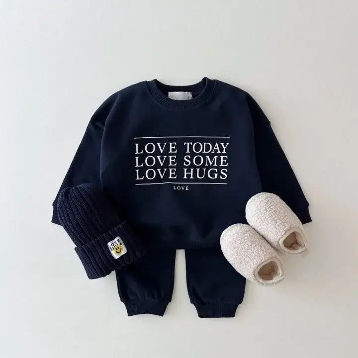 Bear Pullover &amp; Pants Set - 2pc Cotton Kids Outfit