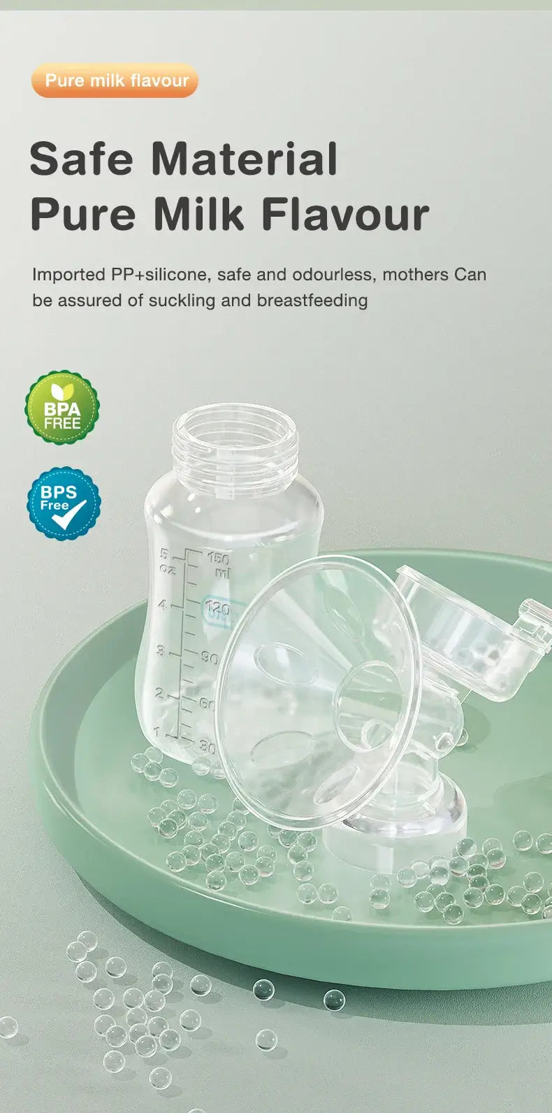 Dr.Isla Manual Breast Pump with Bottle Without BPA