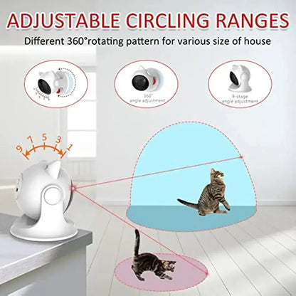 &quot;ATUBAN Rechargeable Motion Cat Laser Toy, Interactive &amp; Auto&quot; - Paws For Baby