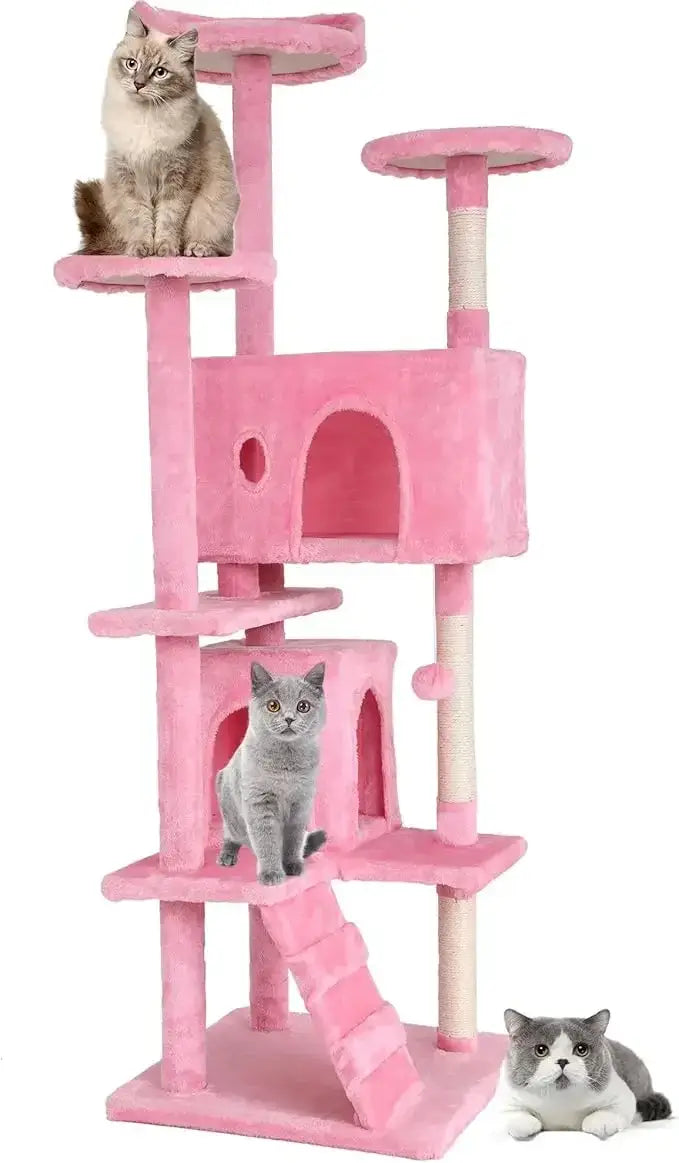 70&quot; Multi-Level Cat Tree Tower with Scratching Posts