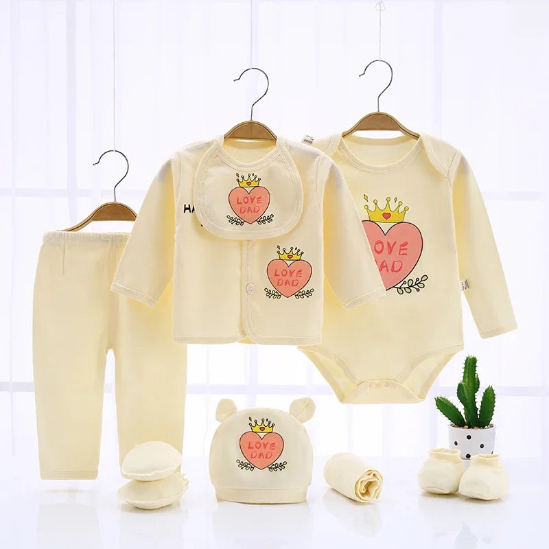 10-piece cotton clothing set for babies from 0 to 3 months