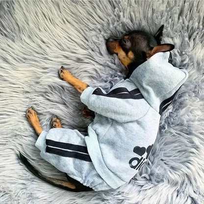 Adidog Dog Hoodies Tracksuit for Small Dogs