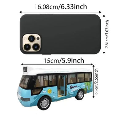 &quot;Die - Cast City Bus Toy - Pull Back, Lights &amp; Sound&quot; - Paws For Baby