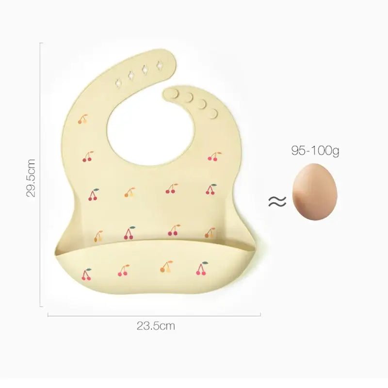 Waterproof Silicone Baby Bib - Adjustable &amp; Easy to Clean - Paws For Baby