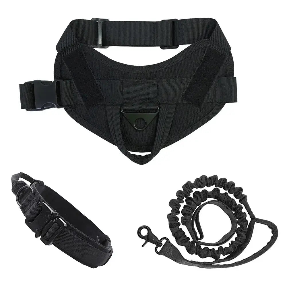 &quot;Tactical Dog Vest – Splashproof Nylon, Adjustable Harness for Medium &amp; Large Dogs&quot; - Paws For Baby