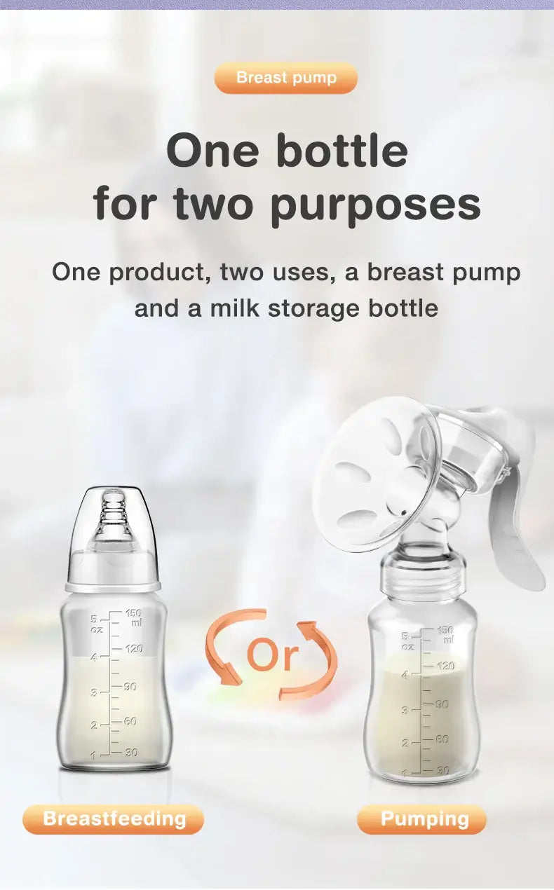 Dr.Isla Manual Breast Pump with Bottle Without BPA