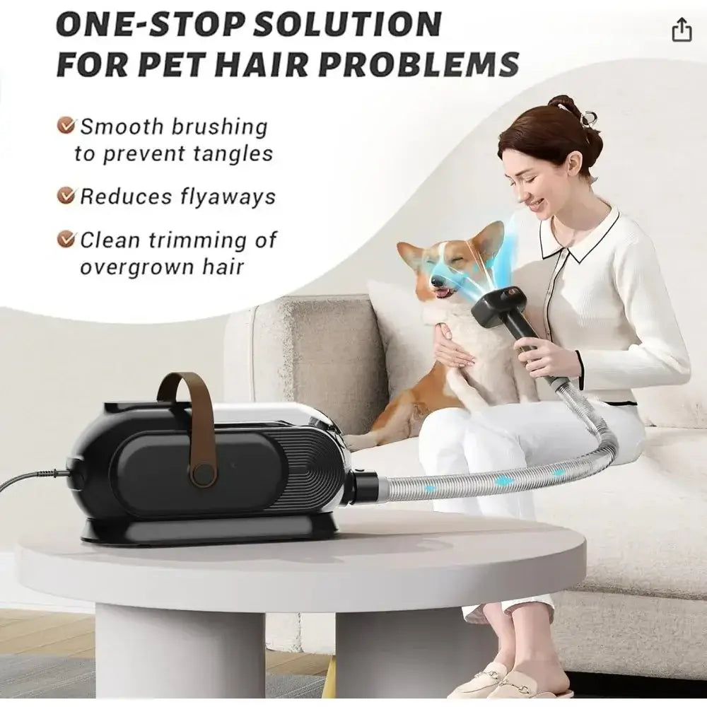 &quot;Dog Grooming Kit with 3.5L Hair Vacuum - 13000kpa Power&quot; - Paws For Baby