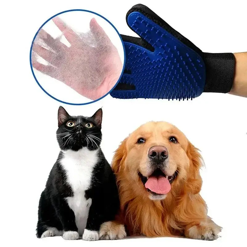 &quot;Silicone Pet Grooming Gloves – Hair Removal &amp; Bathing Brush for Cats and Dogs&quot; - Paws For Baby