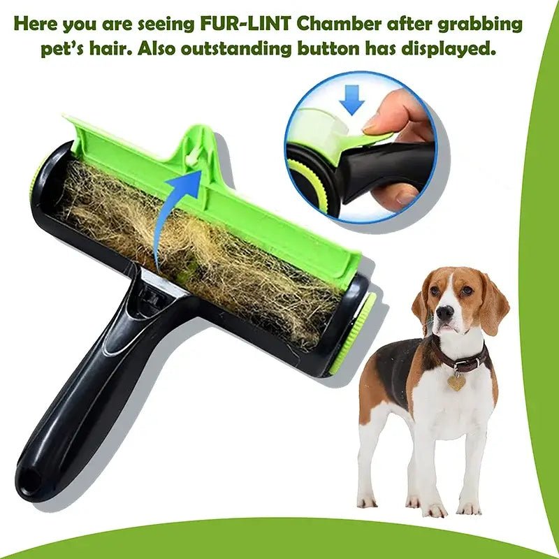 Pet Hair Remover Brush - Perfect for Cats &amp; Dogs | Green Cleaning Tool - Paws For Baby