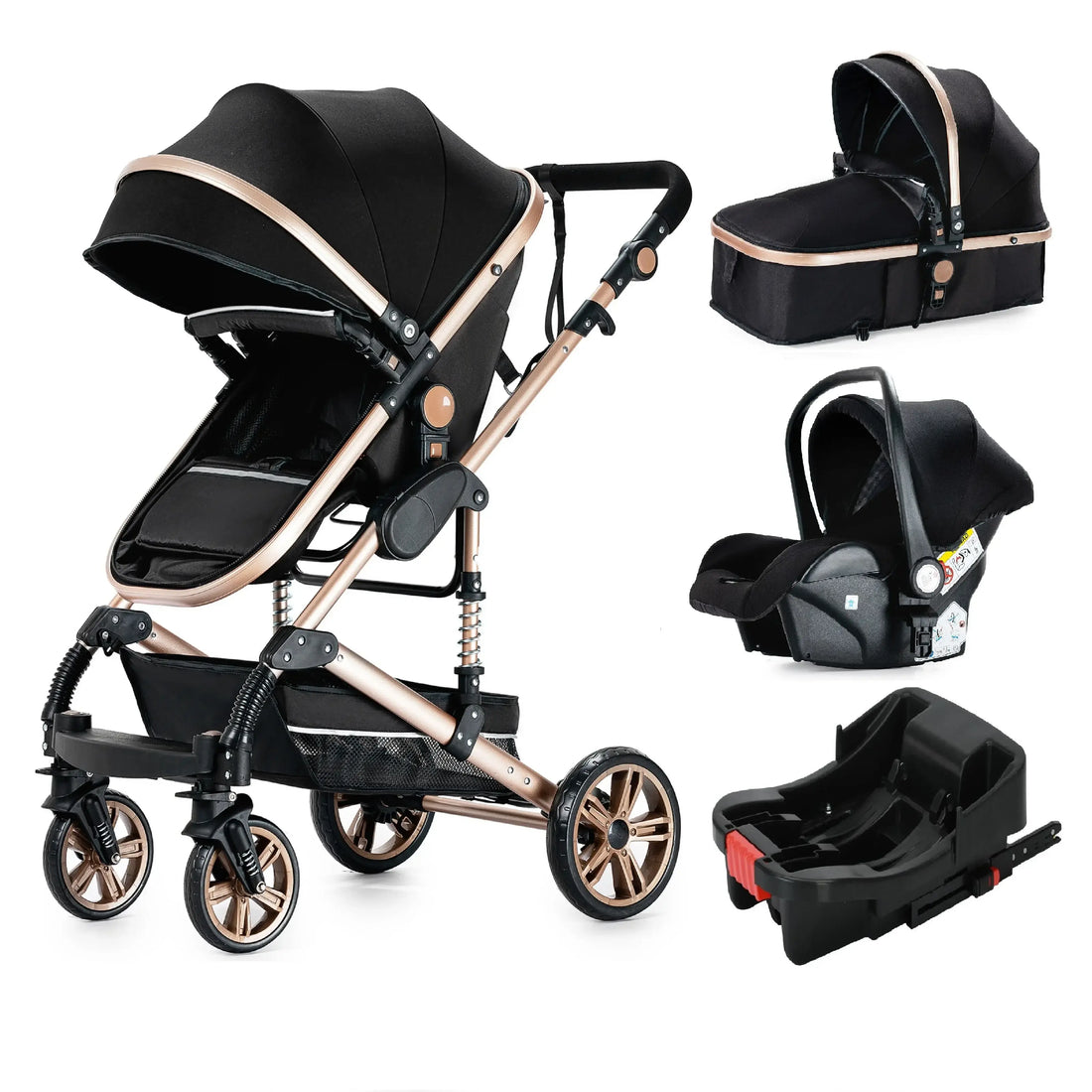 3 in 1 Lightweight Stroller – With Car Seat and Base