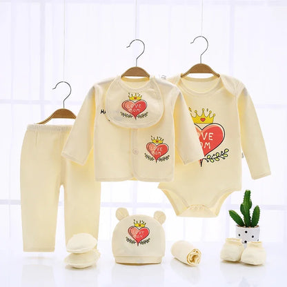 10-piece cotton clothing set for babies from 0 to 3 months