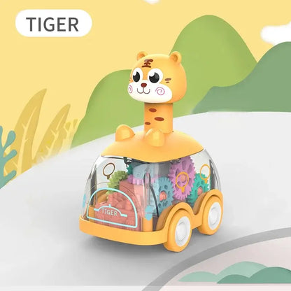 Removable Inertial Toy Car for Kids with Animals