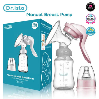 Dr.Isla Manual Breast Pump with Bottle Without BPA