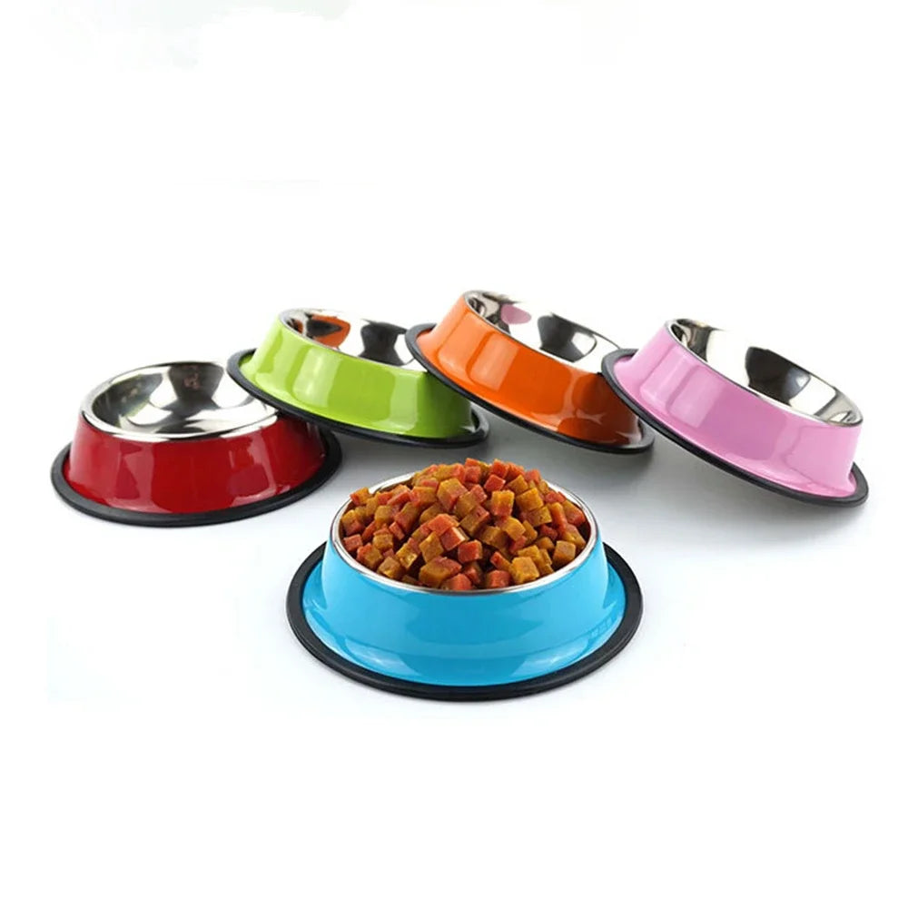 Non-Slip Pet Bowl 🐾 Stainless Steel for Food &amp; Water