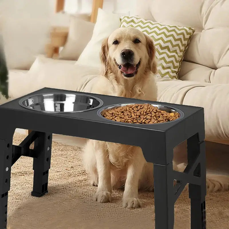 &quot;BOOTEELY Adjustable Raised Dog Feeder Bowls&quot;