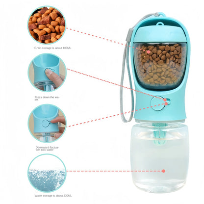 Portable Pet Bottle 🐾 Food &amp; Water for Travel