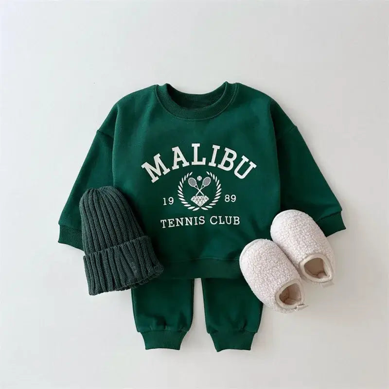 Bear Pullover &amp; Pants Set - 2pc Cotton Kids Outfit