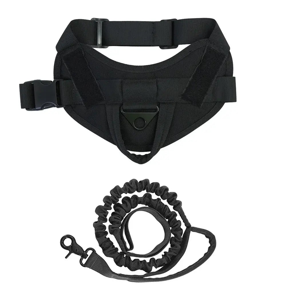 &quot;Tactical Dog Vest – Splashproof Nylon, Adjustable Harness for Medium &amp; Large Dogs&quot; - Paws For Baby