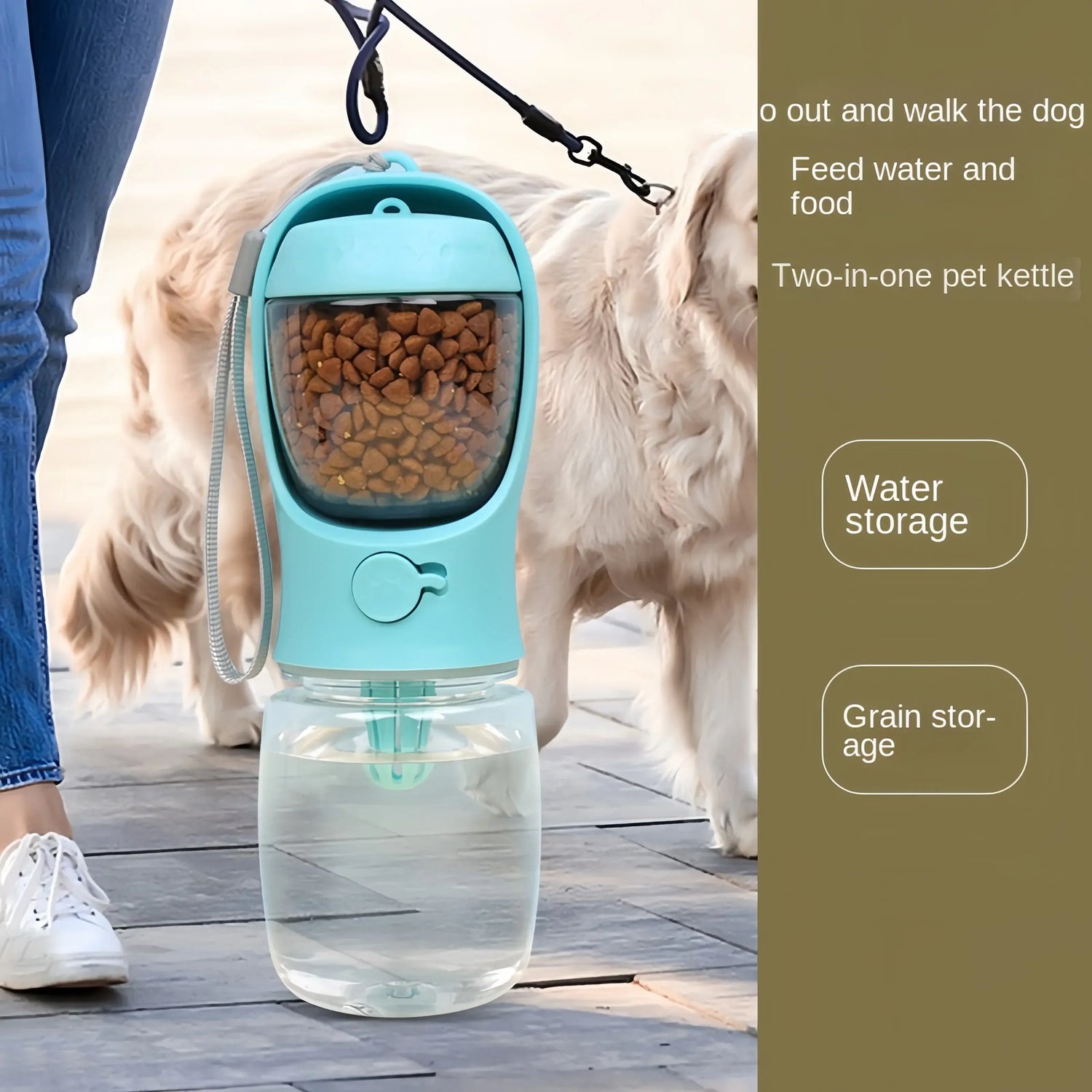 Portable Pet Bottle 🐾 Food &amp; Water for Travel