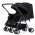 "Lightweight Foldable Twin Stroller - Sit & Lying Option" - Paws For Baby