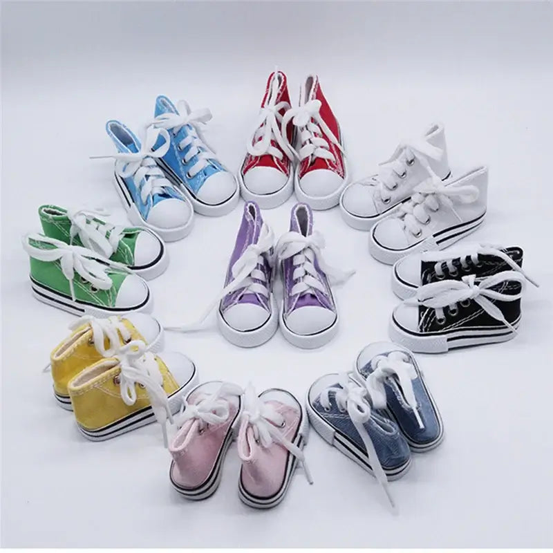 Fashion Canvas Sneakers for Dolls (7.5CM)