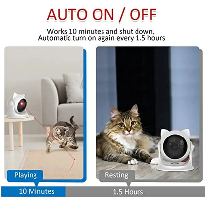 &quot;ATUBAN Rechargeable Motion Cat Laser Toy, Interactive &amp; Auto&quot; - Paws For Baby