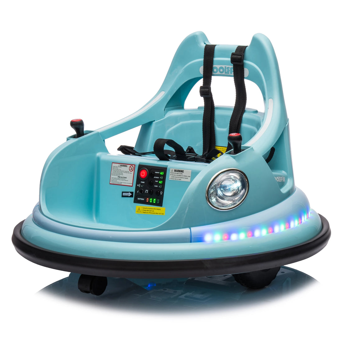 12V Kids Bumper Car – LED, Bluetooth &amp; Spinning