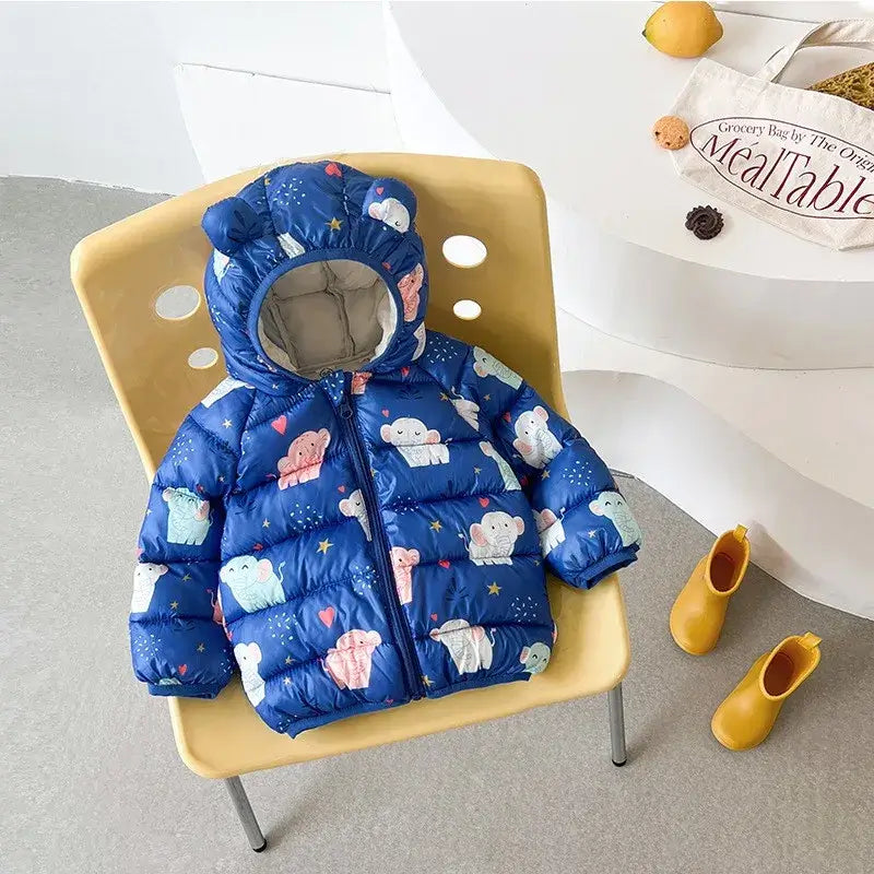 Warm Cartoon Hooded Jacket for Kids ❄️🧥