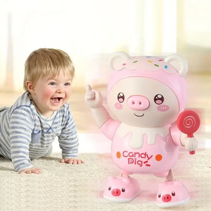 &quot;Upgraded Dancing Pig Toy - Electric Music &amp; Lights&quot; - Paws For Baby