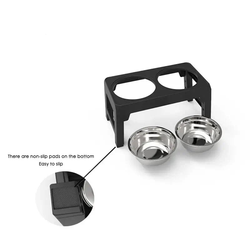 &quot;BOOTEELY Adjustable Raised Dog Feeder Bowls&quot;