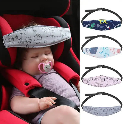 &quot;Adjustable Baby Car Seat Head Support &amp; Sleep Pillow&quot; - Paws For Baby